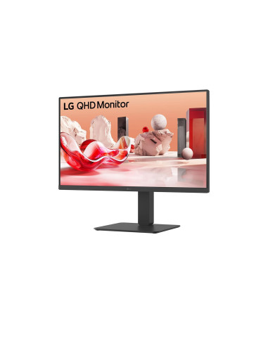 LCD Monitor, LG, 27 ", 2560 x 1440 pixels, Quad HD, Native aspect ratio 16:9, LCD, Flat, 27BA54QB-B