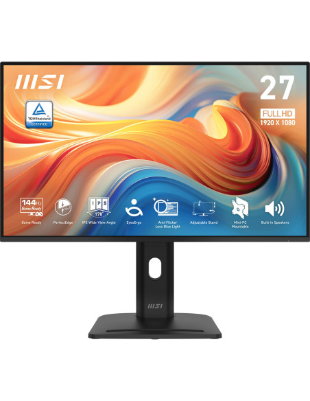 LCD Monitor, MSI, PRO MP275PG E14, 27", Business, Panel IPS, 16:9, 144 Hz, 1 ms, Speakers, PROMP275PGE14
