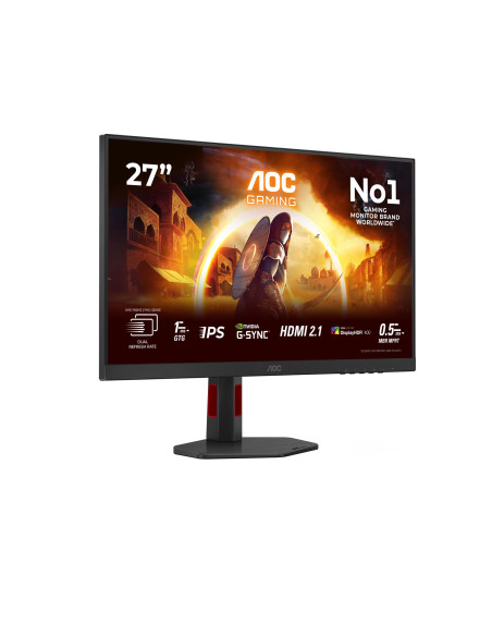 LCD Monitor, AOC, 27 ", 3840 x 2160 pixels, 4K Ultra HD, Native aspect ratio 16:9, LED, Flat, U27G4R