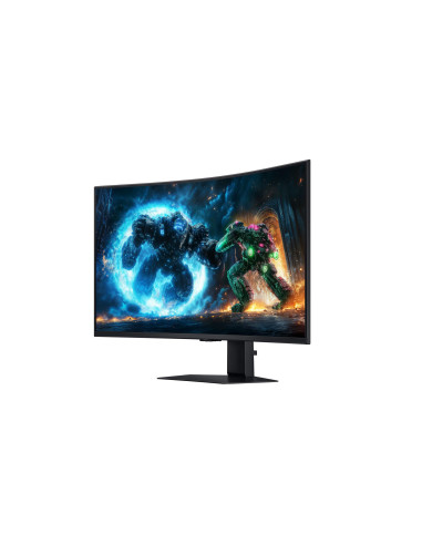 LCD Monitor, SAMSUNG, 37 ", 3840 x 2160 pixels, 4K Ultra HD, Native aspect ratio 16:9, LCD, Curved, LS37FG750EUXEN