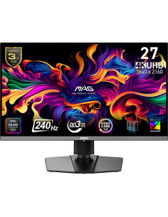 Monitor, MSI, 26.5 ", 3840 x 2160 pixels, 4K Ultra HD, Native aspect ratio 16:9, QD-OLED, MAG272UPQD-OLEDX24