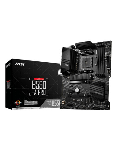 Mainboard, MSI, AMD B550, SAM4, ATX, 2xPCI-Express 3.0 1x, 1xPCI-Express 3.0 4x, 2xM.2, 1xPCI-Express 4.0 16x, Memory DDR4, Mem