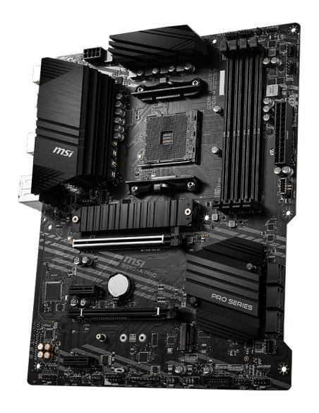 Mainboard, MSI, AMD B550, SAM4, ATX, 2xPCI-Express 3.0 1x, 1xPCI-Express 3.0 4x, 2xM.2, 1xPCI-Express 4.0 16x, Memory DDR4, Mem