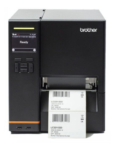 BROTHER TJ-4420TN INDUSTRIAL LABEL THERMO TRANSFER PRINTER, USB, LAN, SERIAL PORT, 203DPI, 14IPS