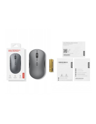 LENOVO 700 MULTI-DEVICE WIRELESS SILENT MOUSE (LUNA GREY)