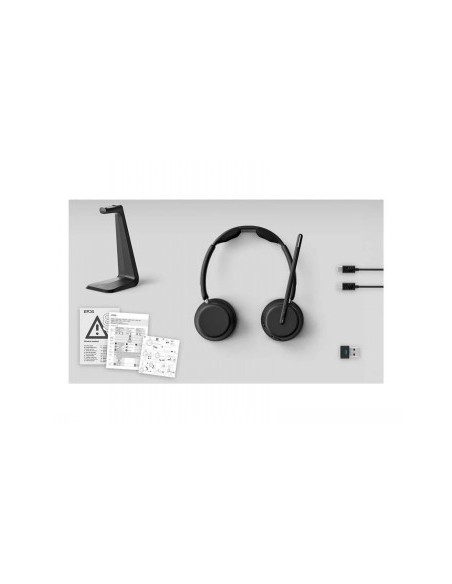 LENOVO EPOS IMPACT 1061T BLUETOOTH WIREDWIRELESS ACTIVE NOISE CANCELLING HEADSET - BLACK
