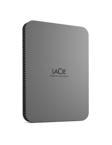 External HDD, LACIE, Mobile Drive Secure, STLR2000400, 2TB, USB-C, USB 3.2, Colour Space Gray, STLR2000400