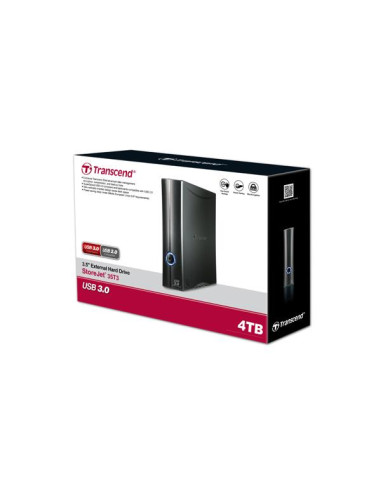 External HDD, TRANSCEND, StoreJet, 4TB, USB 3.1, Drives 1, TS4TSJ35T3