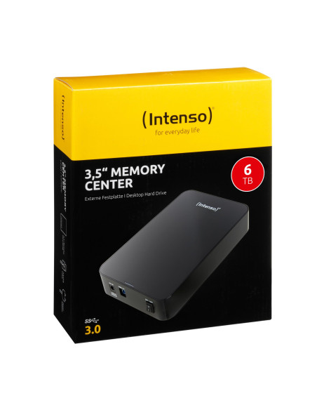 External HDD, INTENSO, 6031514, 6TB, USB 3.0, Drives 1, Rotation speed 5400 rpm, Black, 6031514