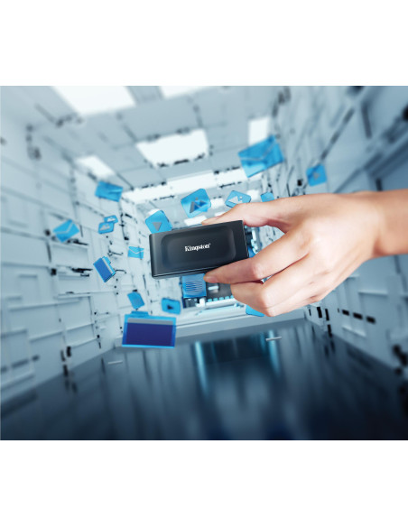 External SSD, KINGSTON, XS1000, 1TB, USB 3.2, Write speed 1000 MBytes/sec, Read speed 1050 MBytes/sec, SXS1000/1000G