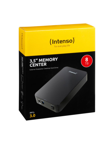 External HDD, INTENSO, 6031516, 8TB, USB 3.0, Drives 1, Black, 6031516