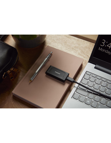 External SSD, KINGSTON, XS1000, 2TB, USB 3.2, Write speed 1000 MBytes/sec, Read speed 1050 MBytes/sec, SXS1000/2000G
