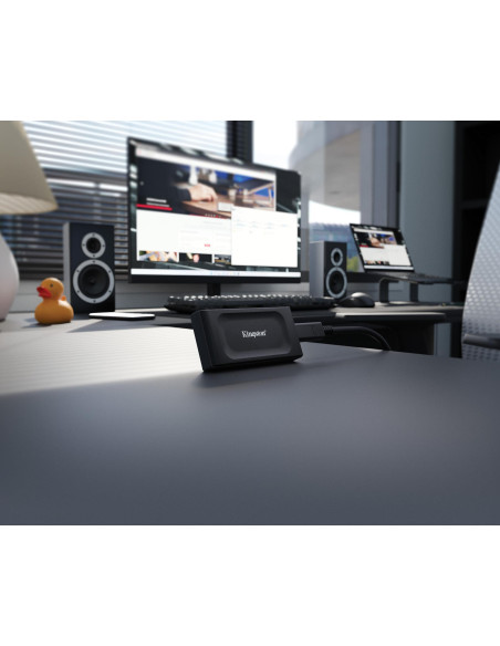 External SSD, KINGSTON, XS1000, 2TB, USB 3.2, Write speed 1000 MBytes/sec, Read speed 1050 MBytes/sec, SXS1000/2000G