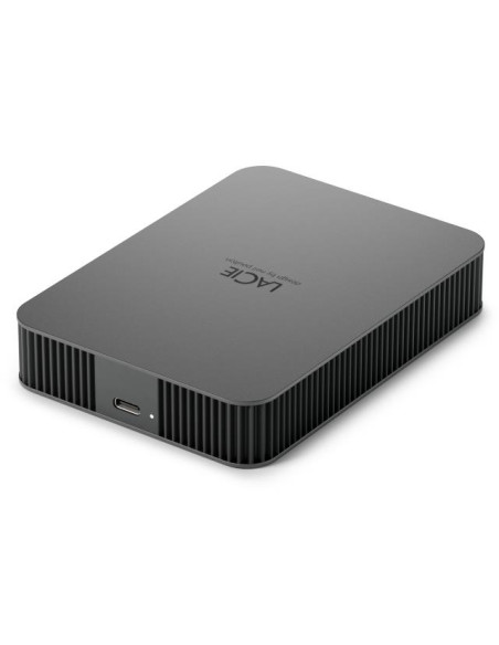 External HDD, LACIE, Mobile Drive Secure, STLR4000400, 4TB, USB-C, USB 3.2, Colour Space Gray, STLR4000400