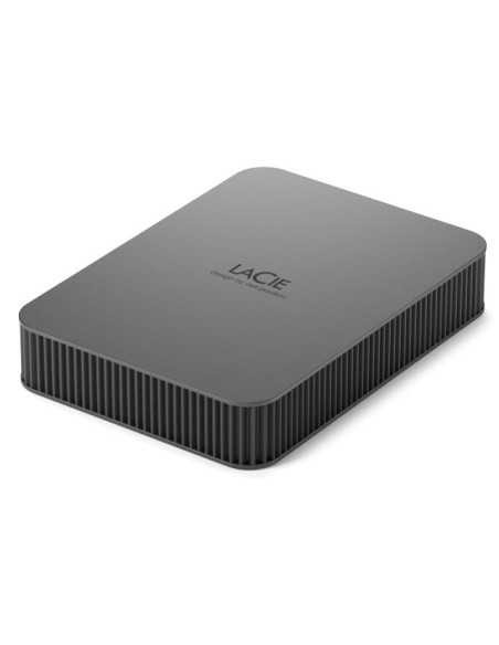 External HDD, LACIE, Mobile Drive Secure, STLR5000400, 5TB, USB-C, USB 3.2, Colour Space Gray, STLR5000400