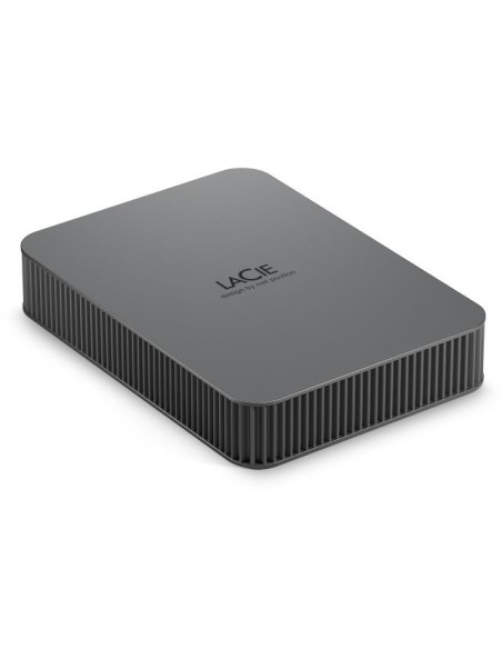 External HDD, LACIE, Mobile Drive Secure, STLR5000400, 5TB, USB-C, USB 3.2, Colour Space Gray, STLR5000400