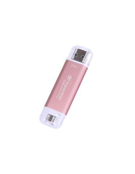 External SSD, TRANSCEND, ESD310, 2TB, USB-C, USB, 3D NAND, Write speed 950 MBytes/sec, Read speed 1050 MBytes/sec, TS2TESD310P