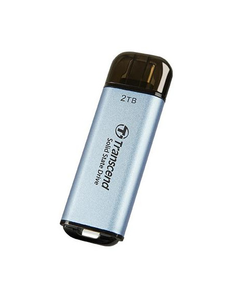 External SSD, TRANSCEND, ESD300, 2TB, USB-C, Write speed 950 MBytes/sec, Read speed 1500 MBytes/sec, TS2TESD300C