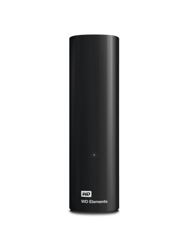 External HDD, WESTERN DIGITAL, Elements Desktop, 12TB, USB 3.0, Drives 1, Black, WDBWLG0120HBK-EESN