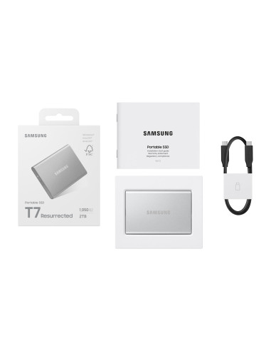 External SSD, SAMSUNG, Read speed 1050 MB/s, Write speed 1000 MB/s, 2000 GB, MU-PD2T0G/WW