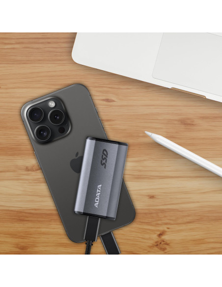 External SSD, ADATA, SE880, 4TB, USB-C, Write speed 2000 MBytes/sec, Read speed 2000 MBytes/sec, AELI-SE880-4TCGY