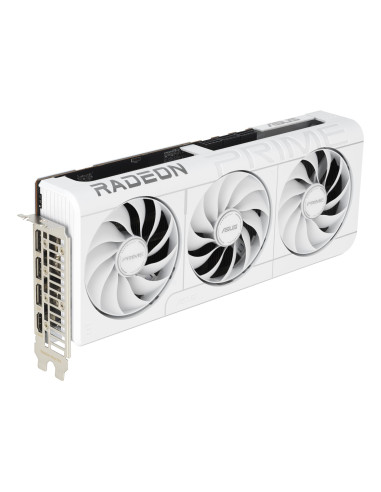 Graphics Card, ASUS, AMD, Radeon RX 9070 XT, 2460 MHz, 16 GB, GDDR6, 256 bit, PCI Express 5.0, Active, PRIME-RX9070XT-O16G-WH