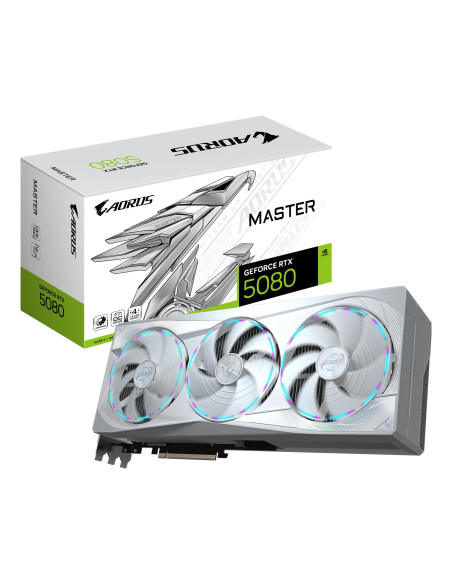 Graphics Card, GIGABYTE, NVIDIA GeForce RTX 5080, 16 GB, GDDR7, 256 bit, PCIE 5.0 16x, GPU 2617 MHz, Dual Slot Fansink, 1xHDMI,