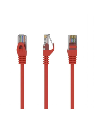 PATCH CABLE CAT6 UTP 0.25M/RED PP6U-0.25M/R GEMBIRD