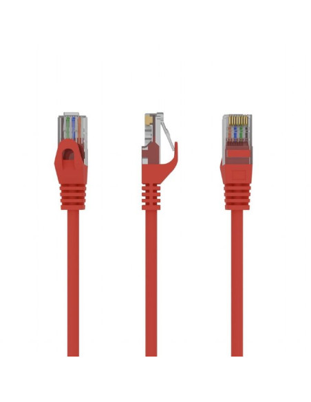 PATCH CABLE CAT6 UTP 0.25M/RED PP6U-0.25M/R GEMBIRD