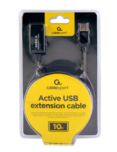CABLE USB2 EXTENSION 10M/ACTIVE UAE-01-10M GEMBIRD