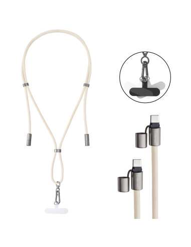 CABLE USB-C TO USB-C 1.65M/LANYARD BEIGE 7991001 INTENSO