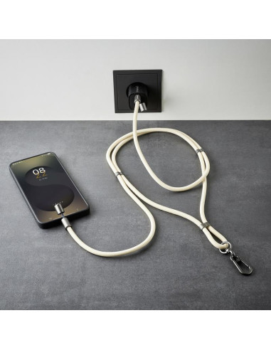 CABLE USB-C TO USB-C 1.65M/LANYARD BEIGE 7991001 INTENSO