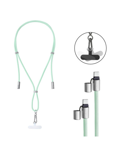 CABLE USB-C TO USB-C 1.65M/LANYARD GREEN 7991007 INTENSO
