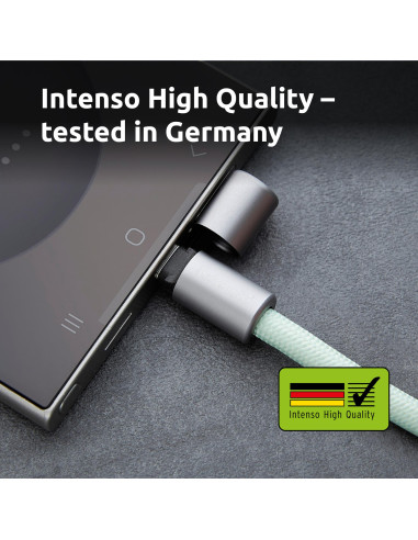 CABLE USB-C TO USB-C 1.65M/LANYARD GREEN 7991007 INTENSO