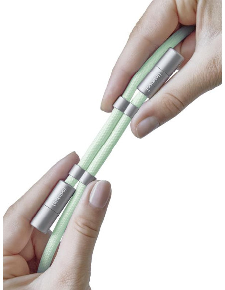 CABLE USB-C TO USB-C 1.65M/LANYARD GREEN 7991007 INTENSO
