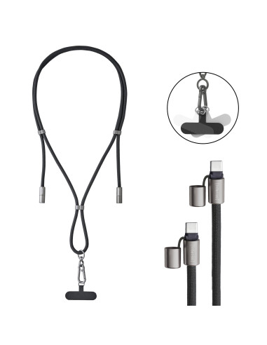 CABLE USB-C TO USB-C 1.65M/LANYARD BLACK 7991000 INTENSO