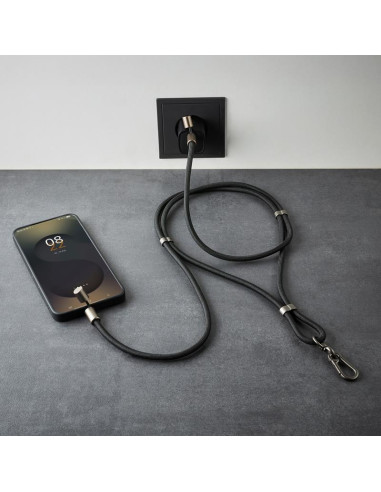 CABLE USB-C TO USB-C 1.65M/LANYARD BLACK 7991000 INTENSO