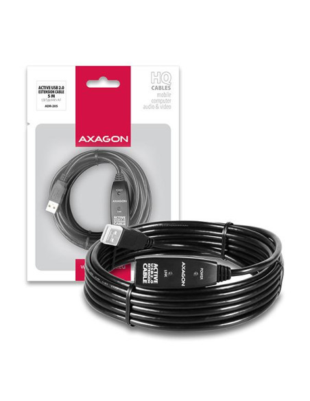 CABLE USB2.0 A-M/A-F ACTIVE/5M ADR-205 AXAGON