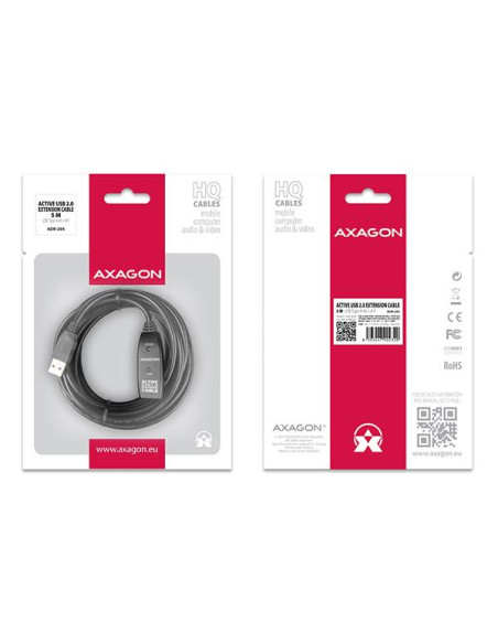 CABLE USB2.0 A-M/A-F ACTIVE/5M ADR-205 AXAGON