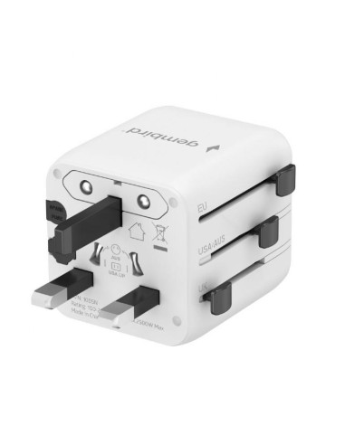 POWER ADAPTER TRAVEL/WHITE TPA-INT-01-W GEMBIRD