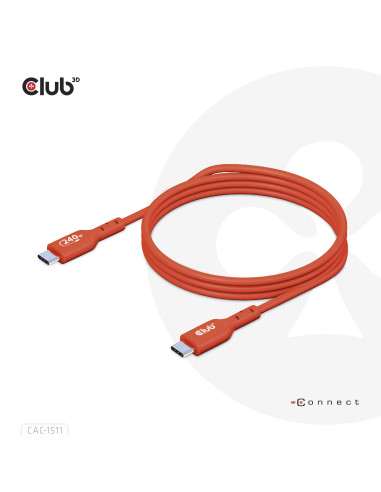 CABLE USB-C TO USB-C 1M/M/M CAC-1511 CLUB3D