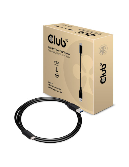 CABLE USB-C TO USB3.1 1M/M/M CAC-1523 CLUB3D