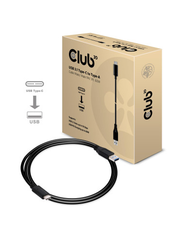 CABLE USB-C TO USB3.1 1M/M/M CAC-1523 CLUB3D