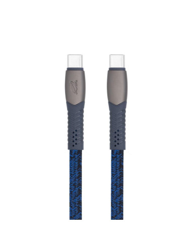 CABLE USB-C TO USB-C 1.2M/BLUE PS6105 BL12 RIVACASE