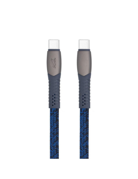 CABLE USB-C TO USB-C 1.2M/BLUE PS6105 BL12 RIVACASE
