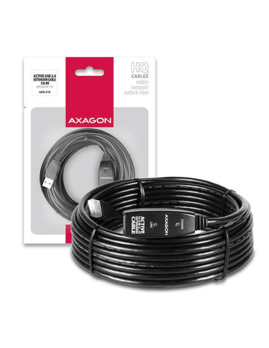 CABLE USB2.0 A-M/A-F ACTIVE/10M ADR-210 AXAGON