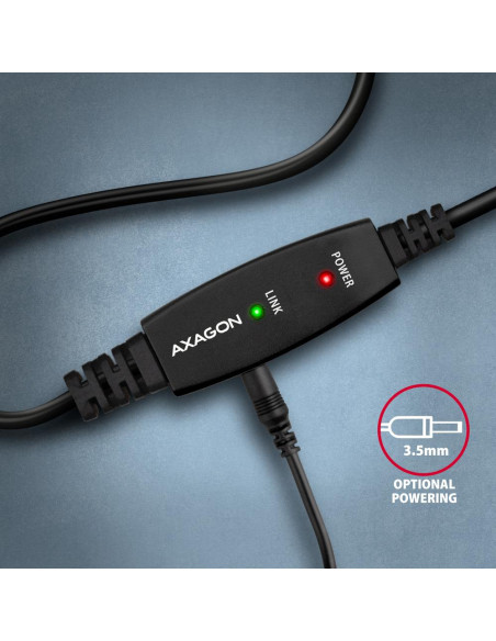 CABLE USB2.0 A-M/B-M ACTIVE/10M ADR-210B AXAGON