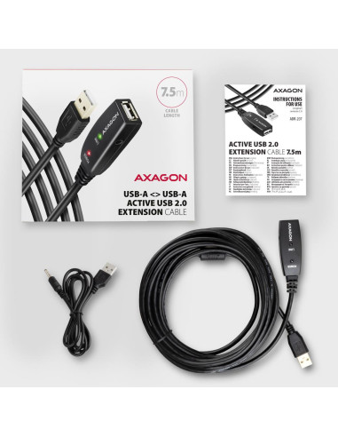 CABLE USB2.0 A-M/A-F ACTIVE/7M ADR-207 AXAGON