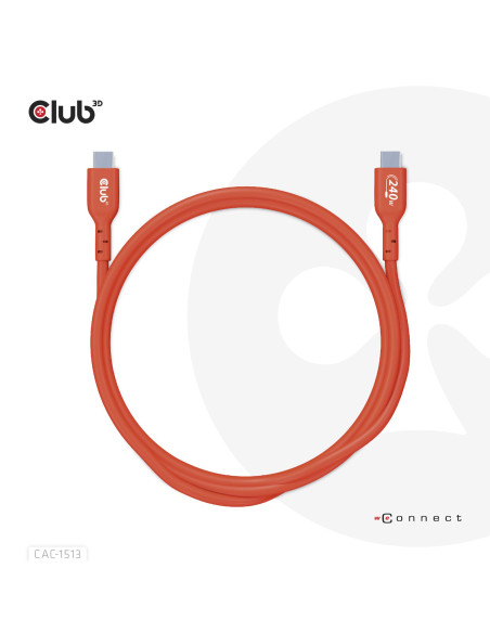 CABLE USB-C TO USB-C 3M/M/M CAC-1513 CLUB3D