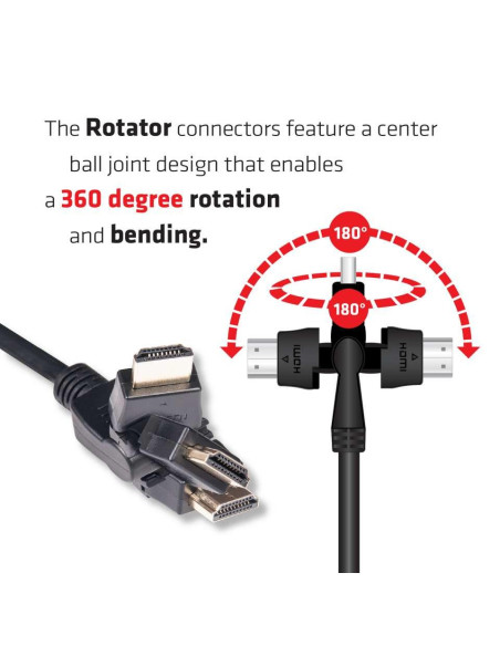CABLE HDMI TO HDMI 2M/M/M CAC-1360 CLUB3D